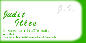 judit illes business card